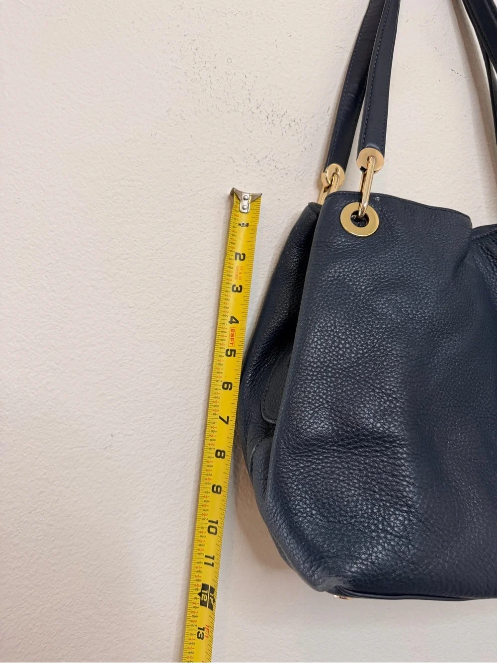 MICHAEL MICHAEL KORS | Kensington Navy Leather Tote Bag